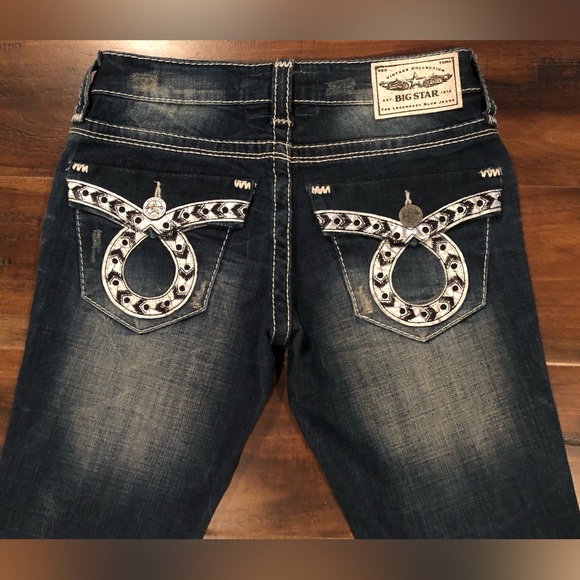 NEW BIG STAR SWEET BOOT ULTRA LOW RISE 26R x 32" - Picture 2 of 8